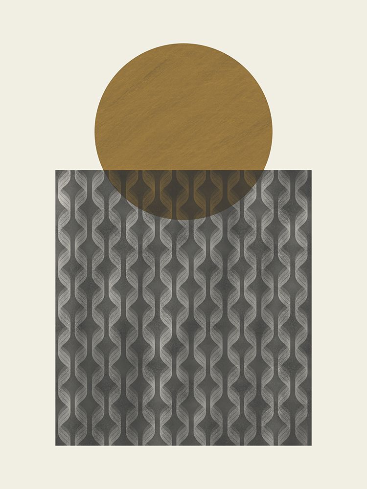 Sphere And Patterned Square art print by Little Dean for $57.95 CAD