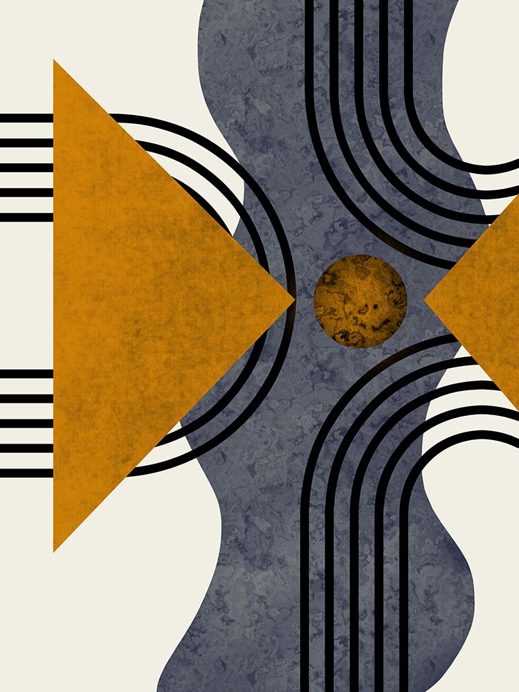Textured Mid Century Composition 3 art print by Little Dean for $57.95 CAD