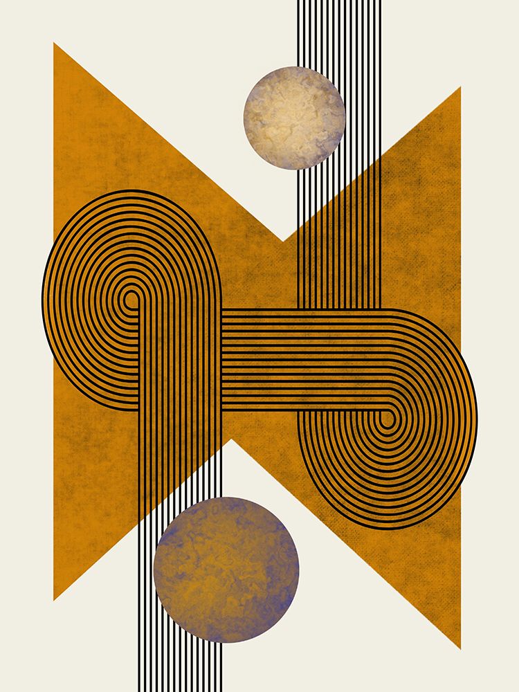Textured Mid Century Composition 4 art print by Little Dean for $57.95 CAD