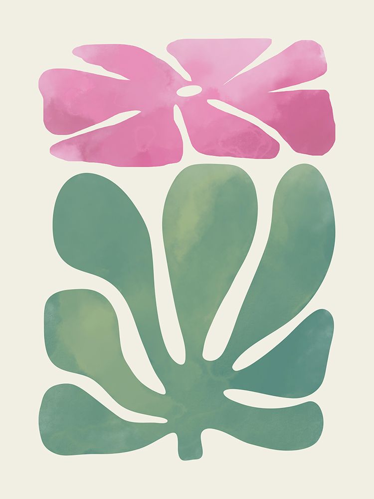 Watercolor Pink Floral art print by Little Dean for $57.95 CAD