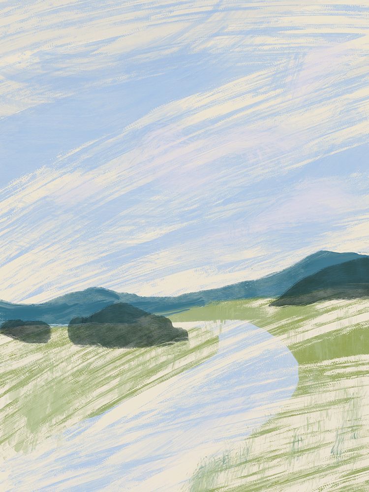 Abstract Landscape Sketch art print by Little Dean for $57.95 CAD