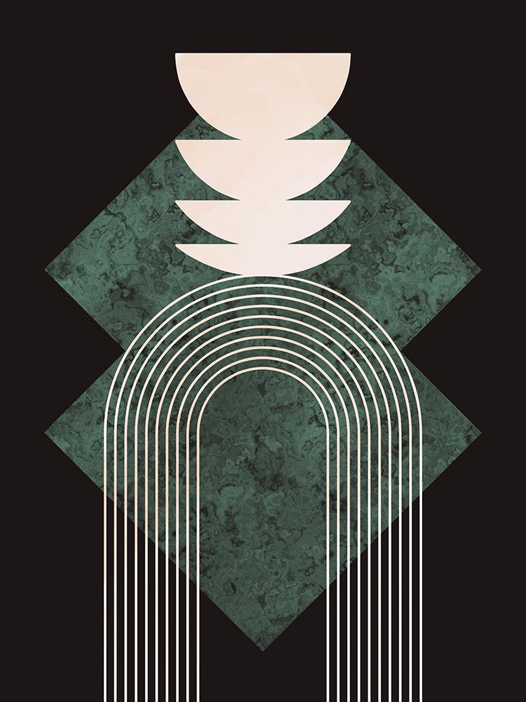 Aquamarine Gem In Black art print by Little Dean for $57.95 CAD