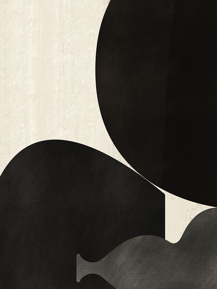 Black Abstract With Texture art print by Little Dean for $57.95 CAD
