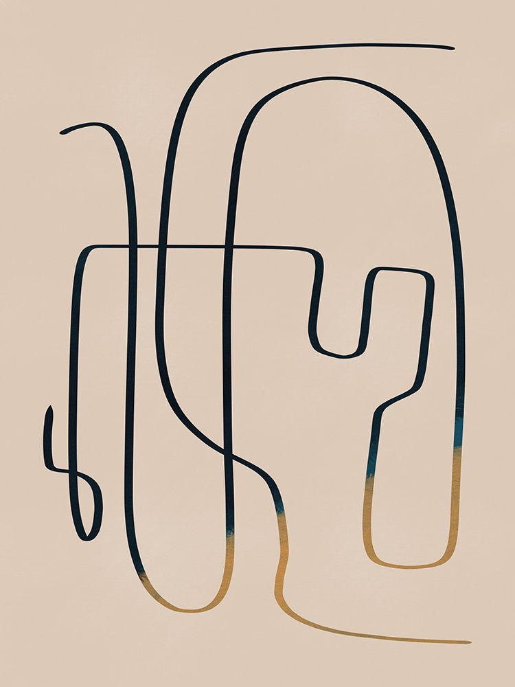 Line Art Abstract Study art print by Little Dean for $57.95 CAD