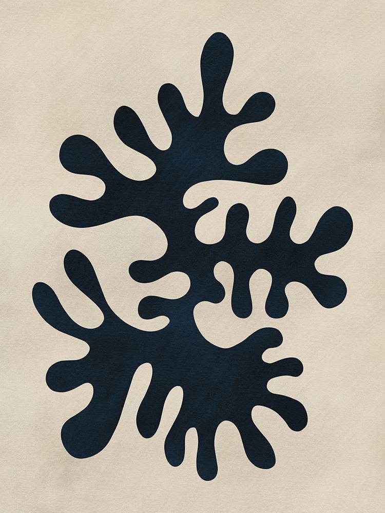 Minimal Black Coral Cut Out art print by Little Dean for $57.95 CAD