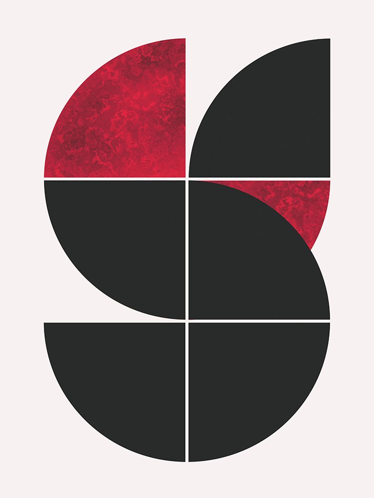 Red Marble In Black art print by Little Dean for $57.95 CAD