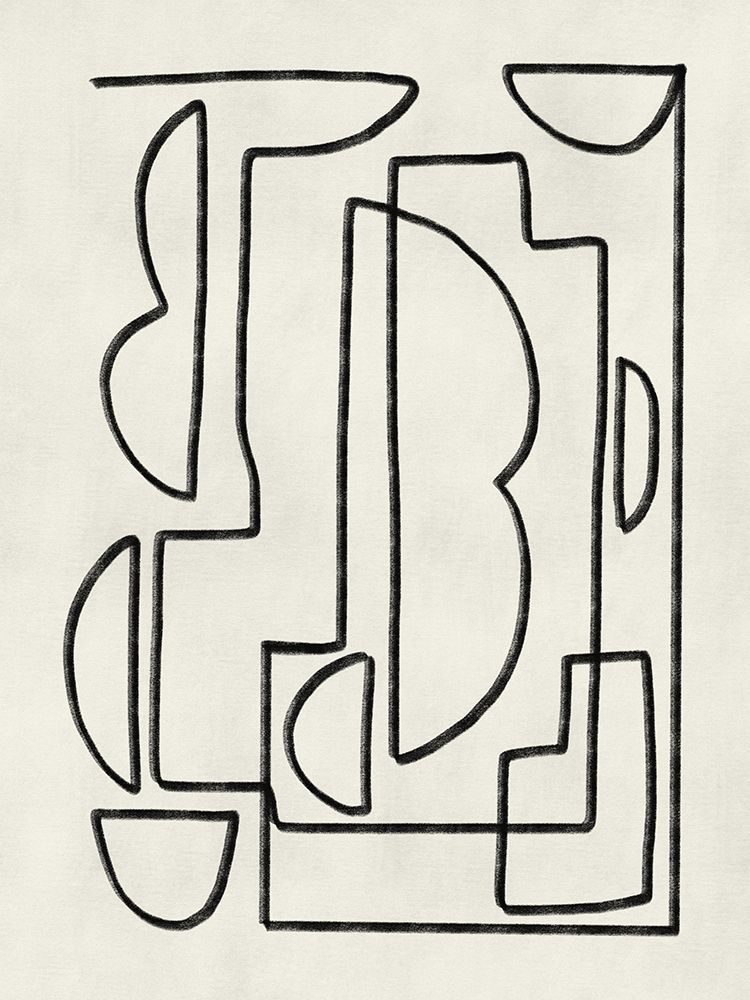 Abstract Line Art Sketch art print by Little Dean for $57.95 CAD