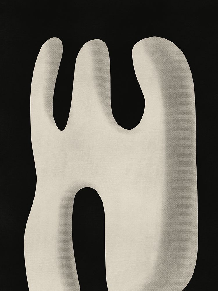 Abstract White Sculpture Scream art print by Little Dean for $57.95 CAD