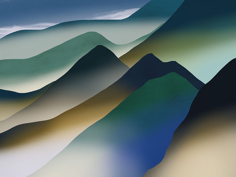 Mountain Range art print by Little Dean for $57.95 CAD