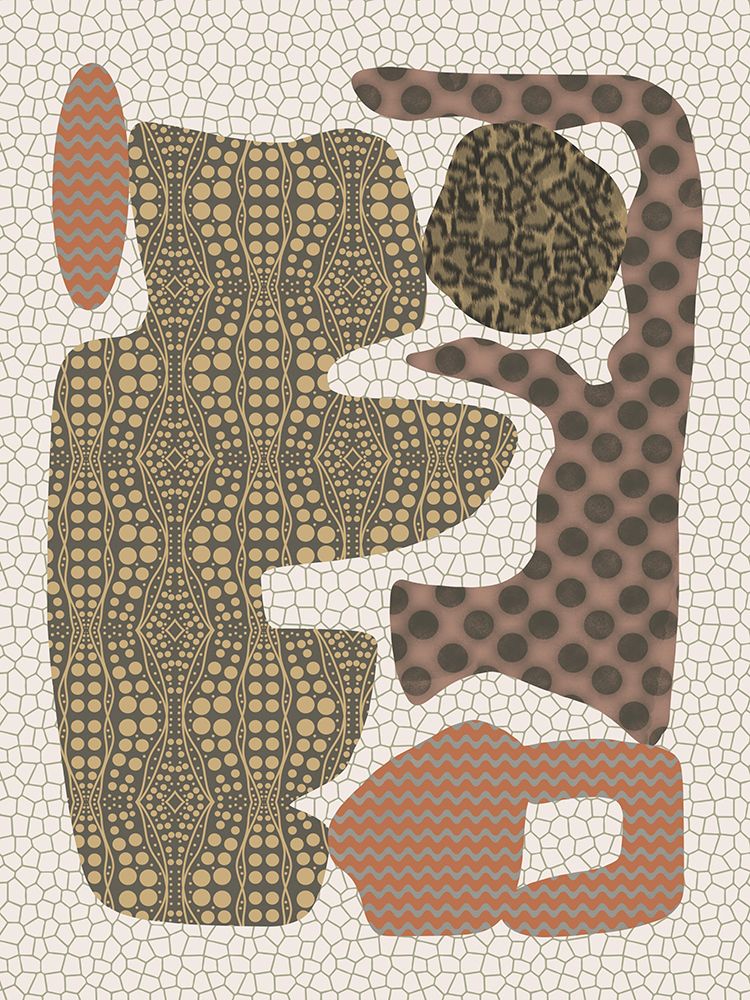 Patterned Organic Shape Study art print by Little Dean for $57.95 CAD