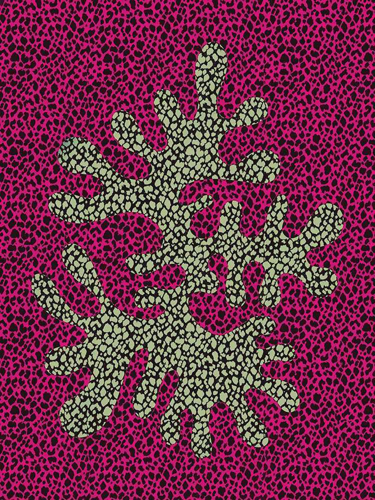 Red and Green Coral Study art print by Little Dean for $57.95 CAD