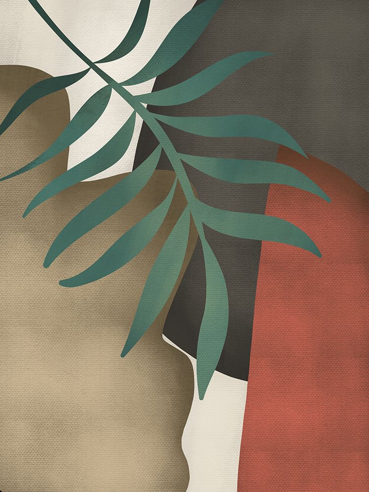 Tropical Abstract Palm Leaf art print by Little Dean for $57.95 CAD