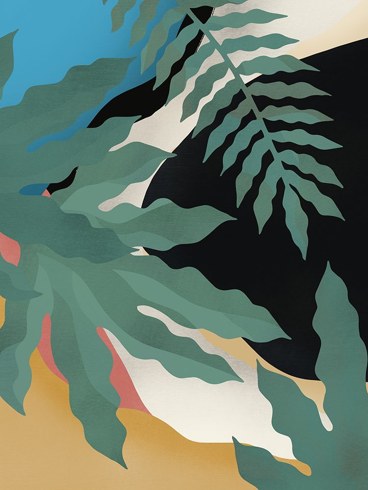 Tropical Boho Leaf art print by Little Dean for $57.95 CAD