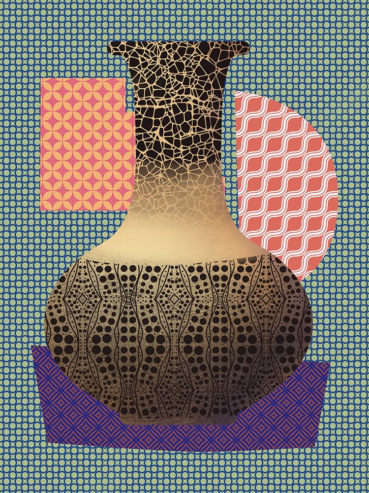 Yellow Vase And Purple Mat art print by Little Dean for $57.95 CAD