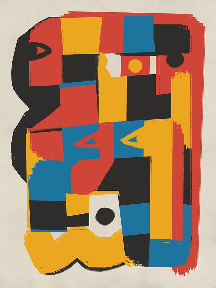 Bauhaus Abstract Color Block art print by Little Dean for $57.95 CAD