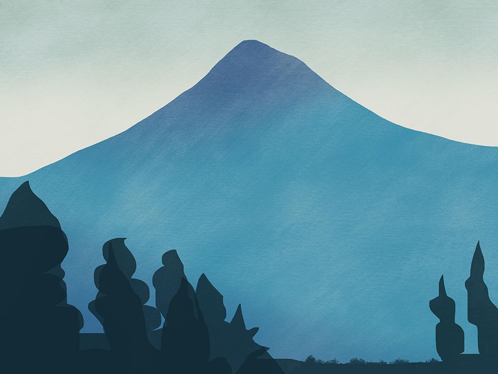 Blue Mountain art print by Little Dean for $57.95 CAD