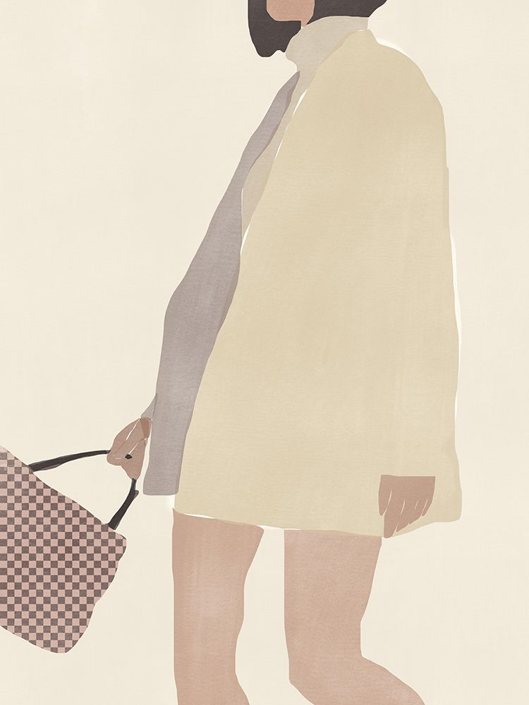 Checked Handbag art print by Little Dean for $57.95 CAD