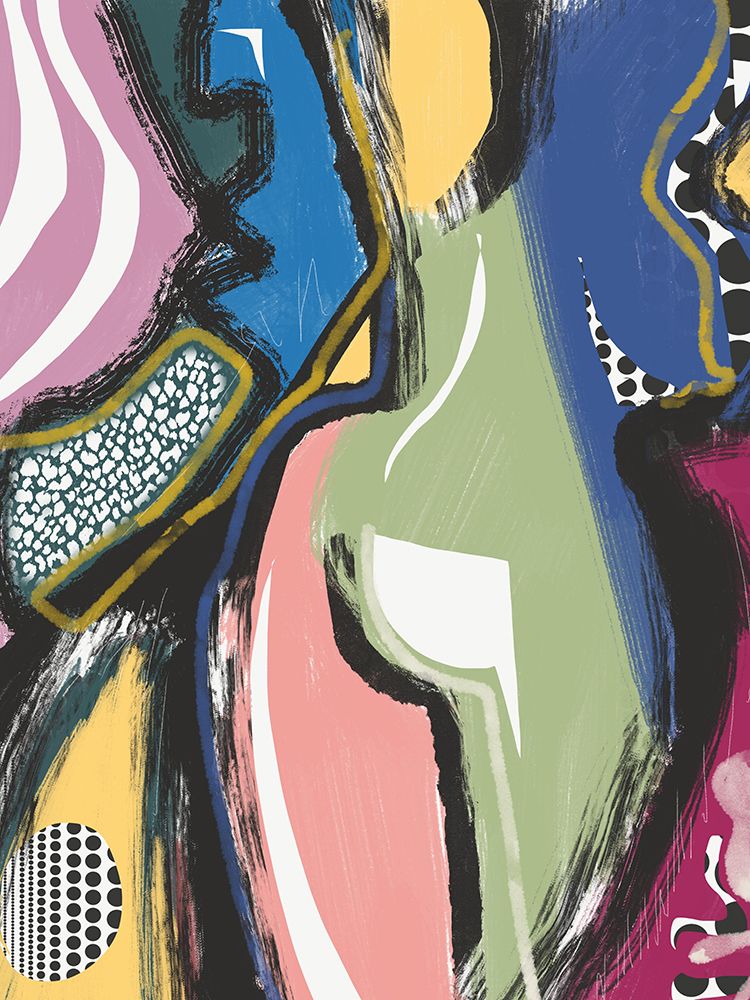 Colorful Abstract Bum art print by Little Dean for $57.95 CAD
