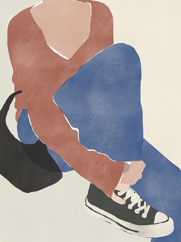 Maroon Low Cut art print by Little Dean for $57.95 CAD