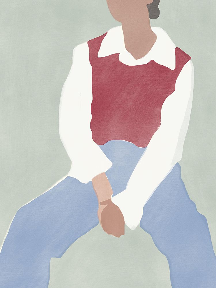 Red Knit art print by Little Dean for $57.95 CAD
