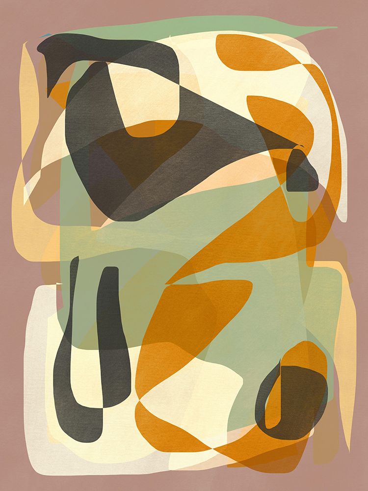 Luminous Ochre Abstract Infinity art print by Little Dean for $57.95 CAD