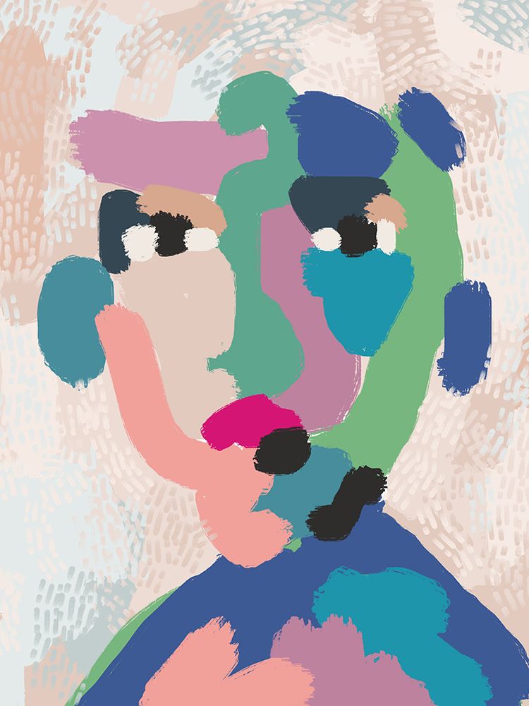 Painted Portrait Expression art print by Little Dean for $57.95 CAD