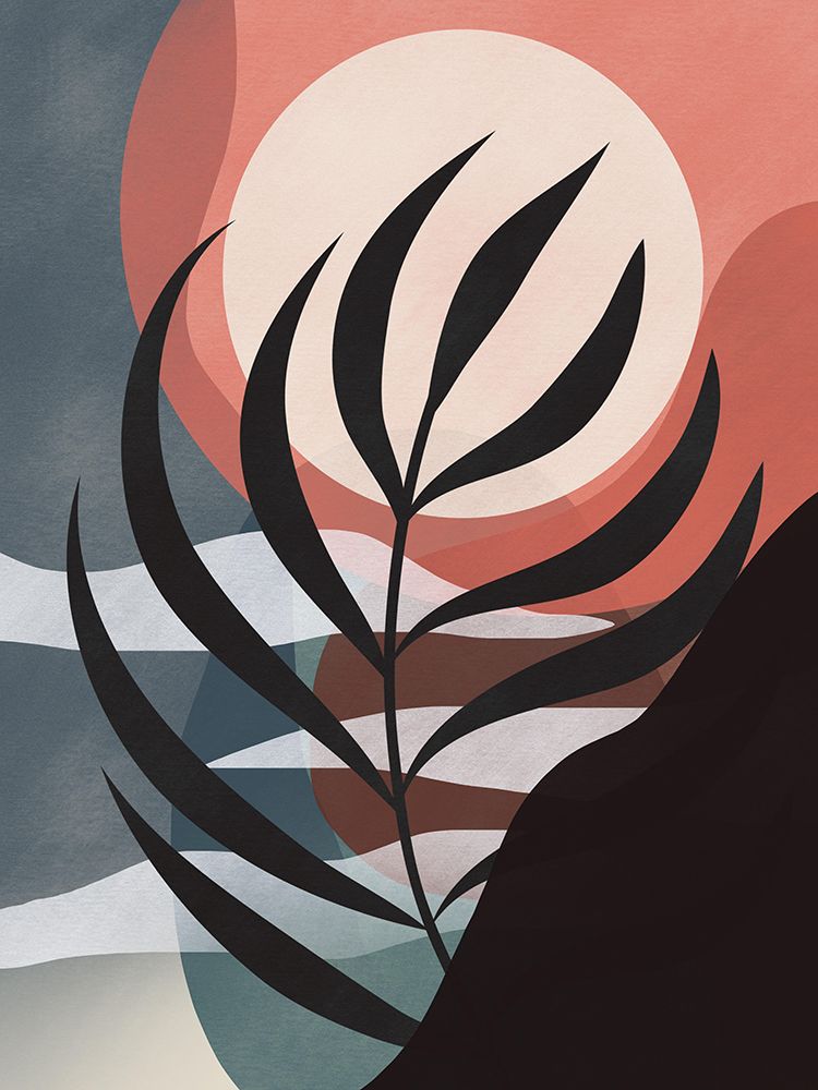 Palm Leaf Silhouette art print by Little Dean for $57.95 CAD