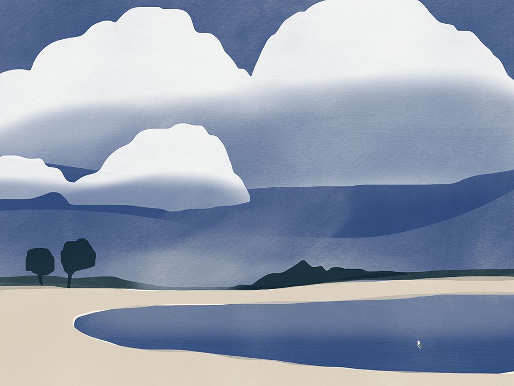 Seagull In the Rain art print by Little Dean for $57.95 CAD