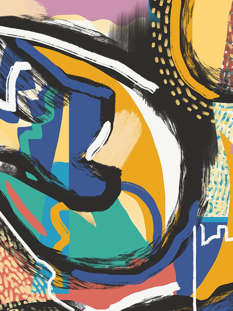 Summer Color Curl art print by Little Dean for $57.95 CAD