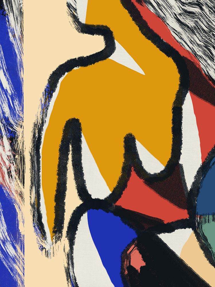 Summer Nude Bold Abstract art print by Little Dean for $57.95 CAD