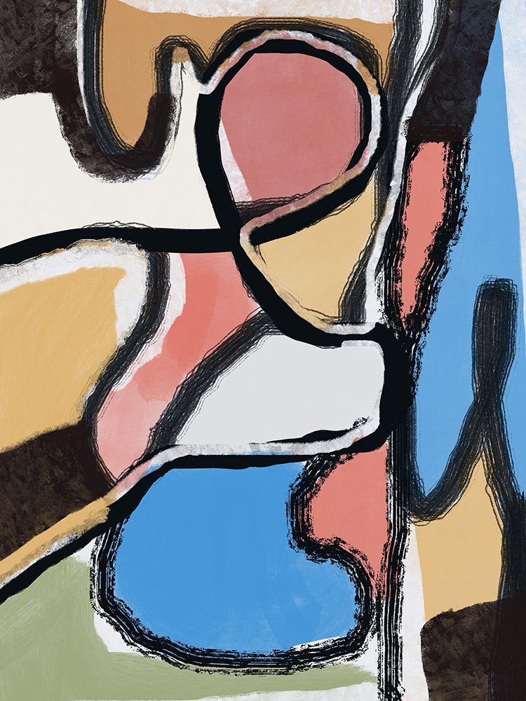 Textured Line And Color art print by Little Dean for $57.95 CAD