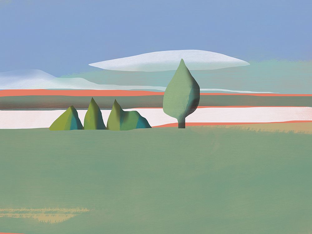 Tree and Shrubs art print by Little Dean for $57.95 CAD