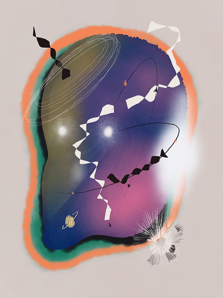Celestial Portrait art print by Little Dean for $57.95 CAD