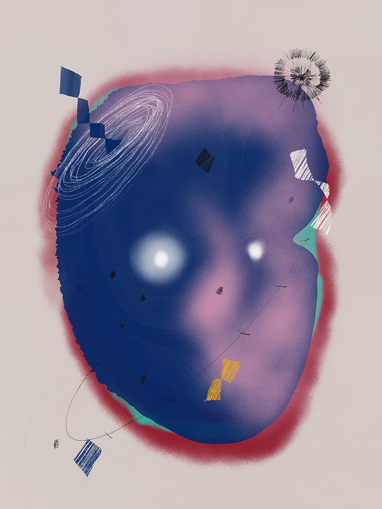 Galaxy Portrait art print by Little Dean for $57.95 CAD