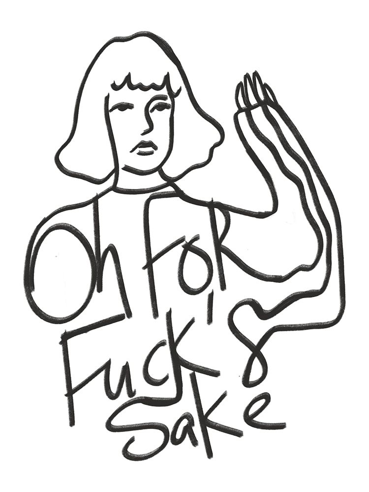 Oh for Fu**s Sake art print by Little Dean for $57.95 CAD