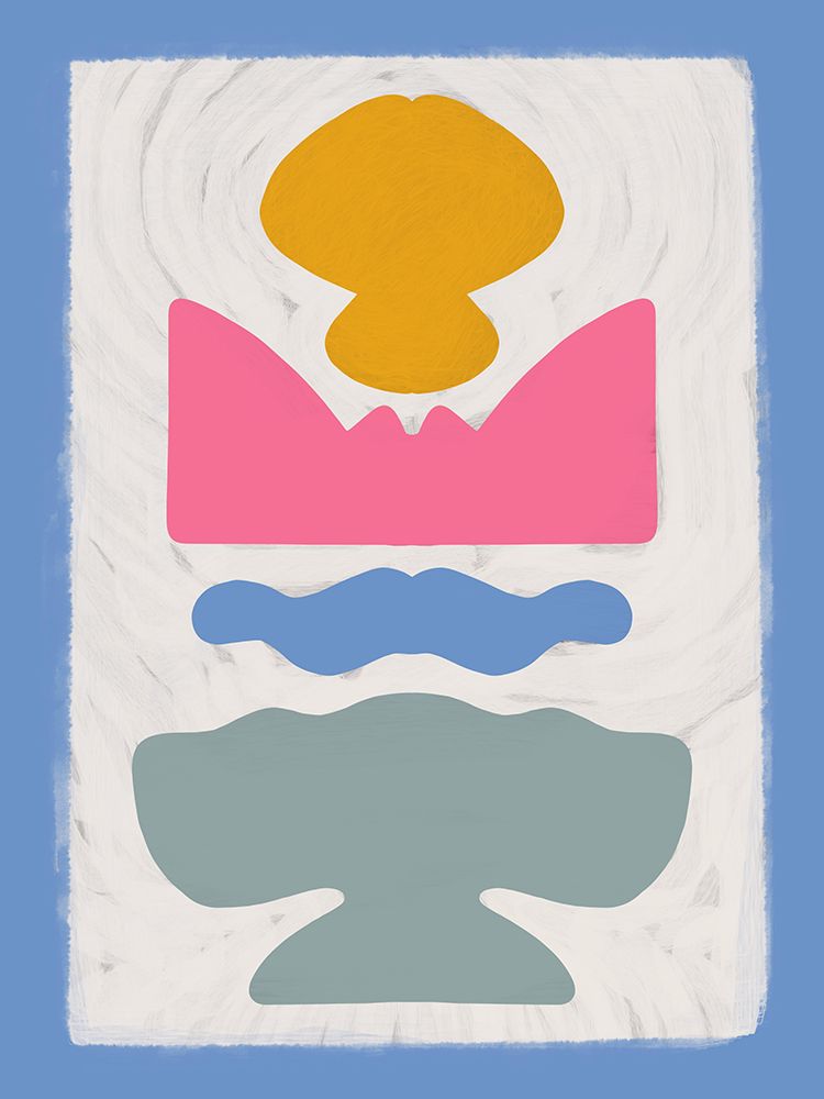 Pastel Cut Out art print by Little Dean for $57.95 CAD