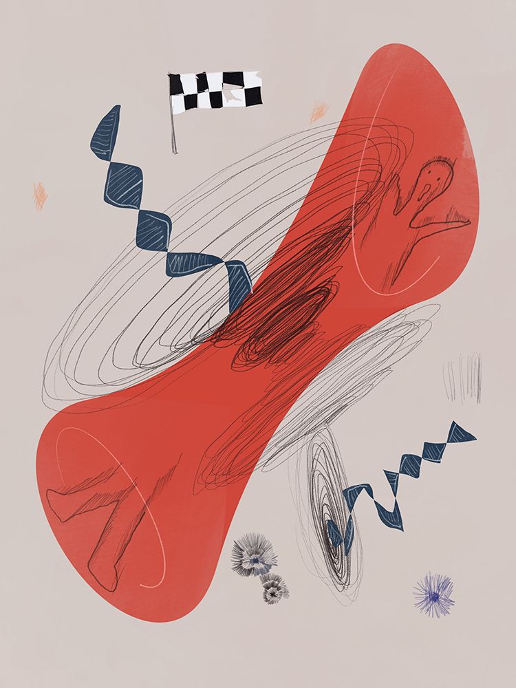 Space Loop art print by Little Dean for $57.95 CAD