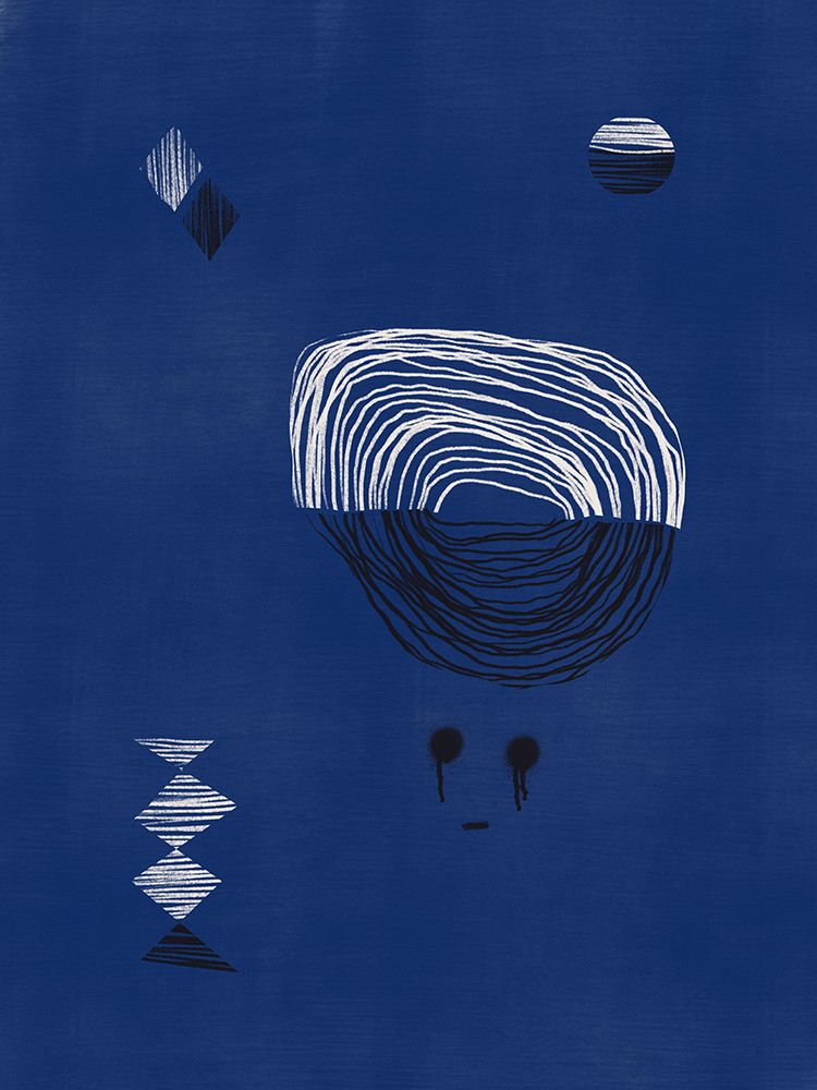 Blue Line Sketch art print by Little Dean for $57.95 CAD