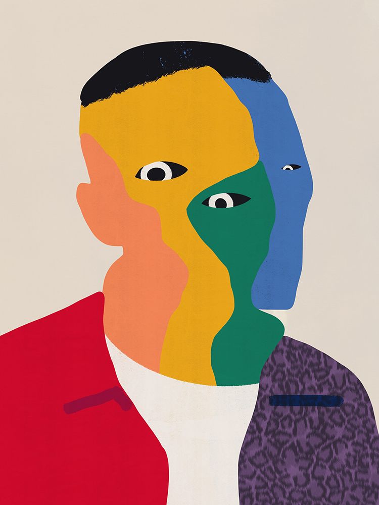 Colors Of Personalities Portrait art print by Little Dean for $57.95 CAD