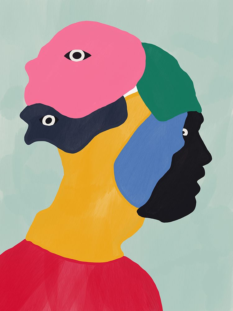Hiding Behind Masks art print by Little Dean for $57.95 CAD