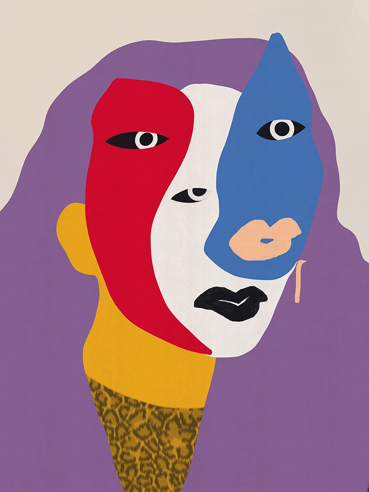 Painted Skin Portrait art print by Little Dean for $57.95 CAD
