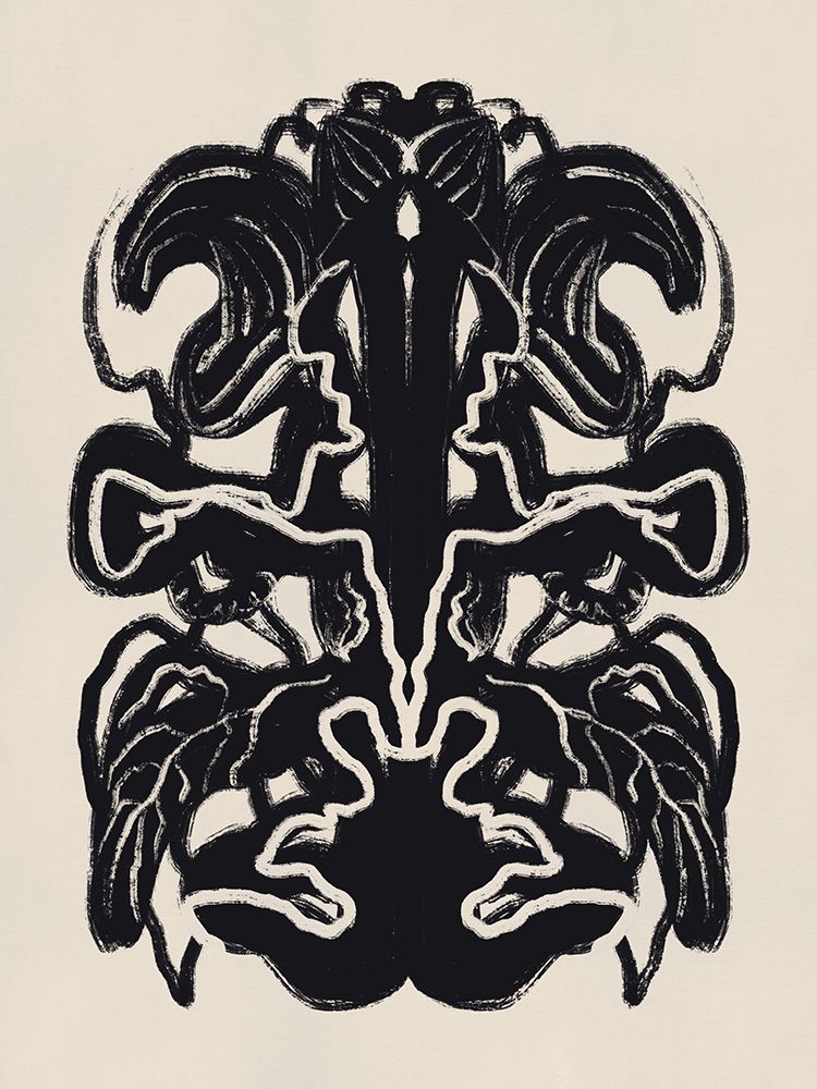 Plant Inkblot art print by Little Dean for $57.95 CAD