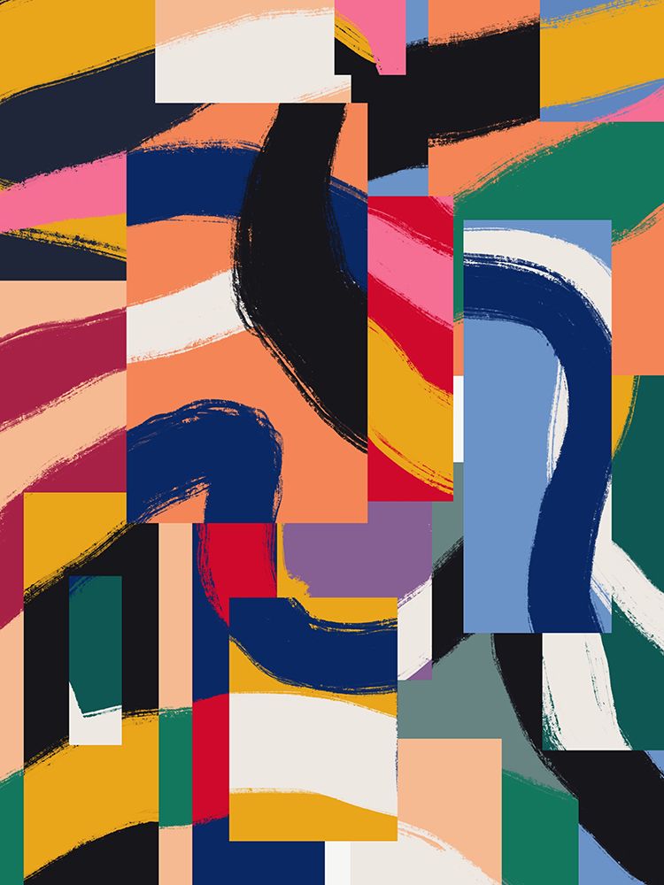 Ribbons Dancing Over Mirrors art print by Little Dean for $57.95 CAD