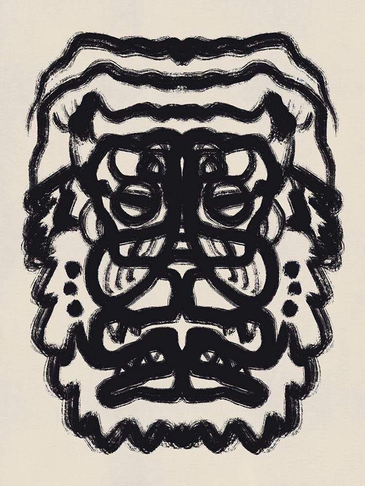 Tiger Totem Portrait art print by Little Dean for $57.95 CAD