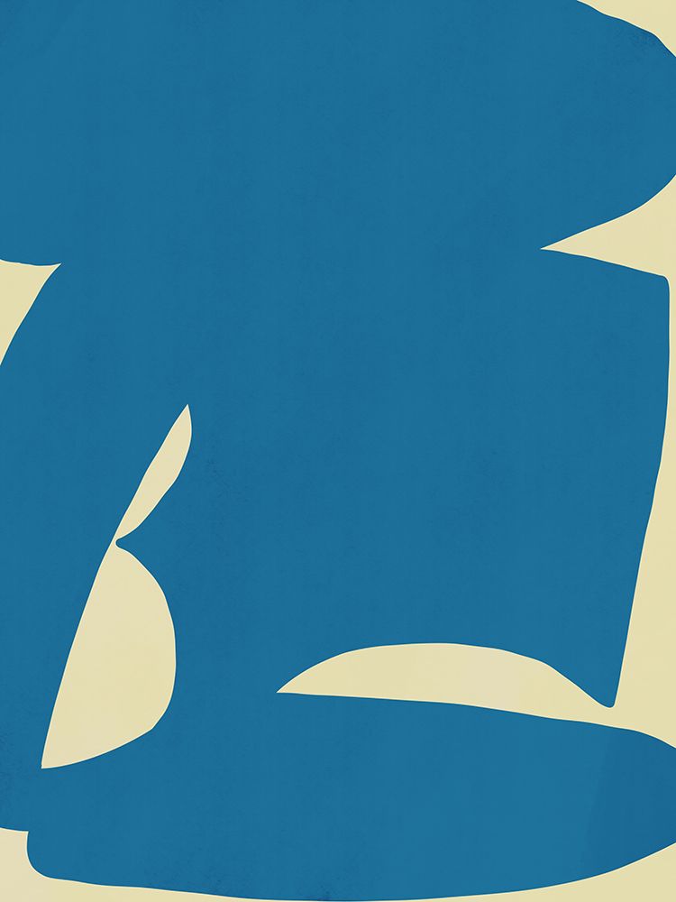 B Cut Out In Blue art print by Little Dean for $57.95 CAD
