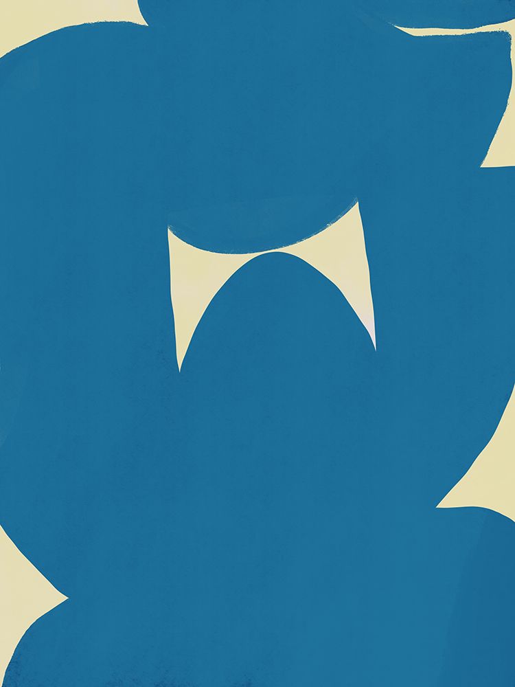 C Cut Out In Blue art print by Little Dean for $57.95 CAD