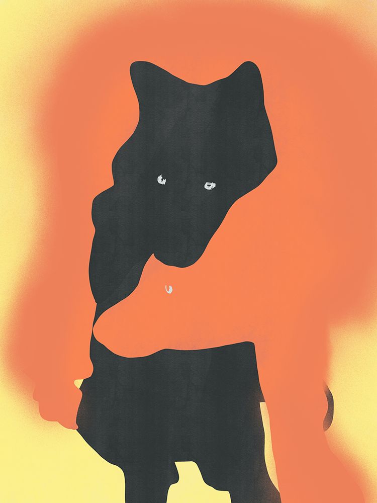 Wolf Love art print by Little Dean for $57.95 CAD