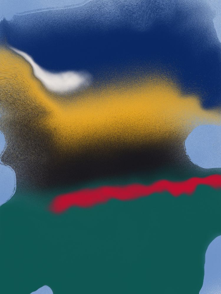 Blending Blue With Yellow art print by Little Dean for $57.95 CAD
