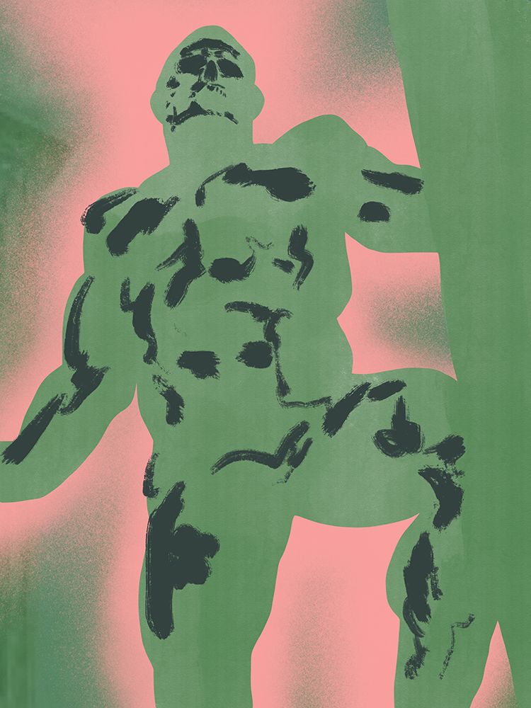 Green Titan art print by Little Dean for $57.95 CAD