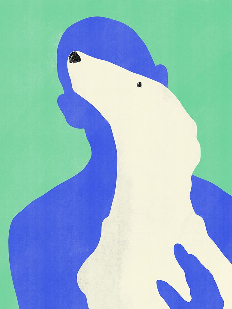 Kiss The Dog art print by Little Dean for $57.95 CAD